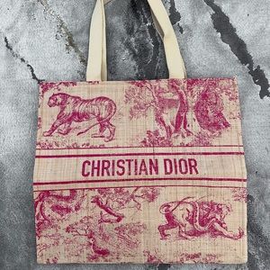 DIORIVIERA DIOR RIVIERA BEACH BOOK TOTE BAG